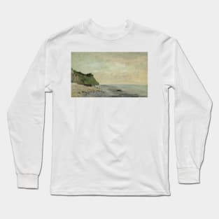 Cliffs on the Sea Coast: Small Beach, Sunrise by Gustave Courbet Long Sleeve T-Shirt